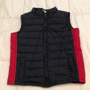 Gymboree Boy 4T-5T blue & red Puffer vest